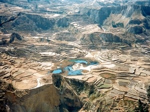 Terrassenlandschaft-Peru