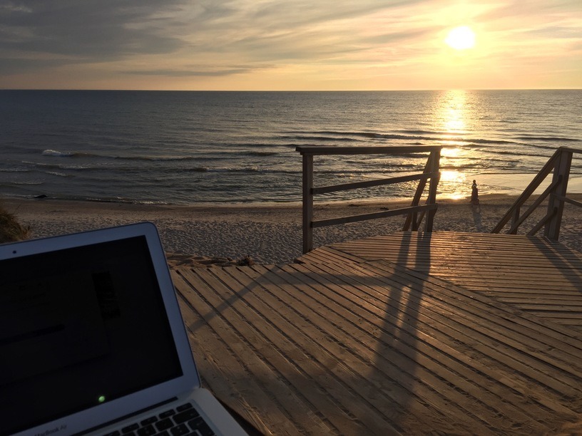 Arbeitsplatz digitale Nomadin, online Kurse via Skype